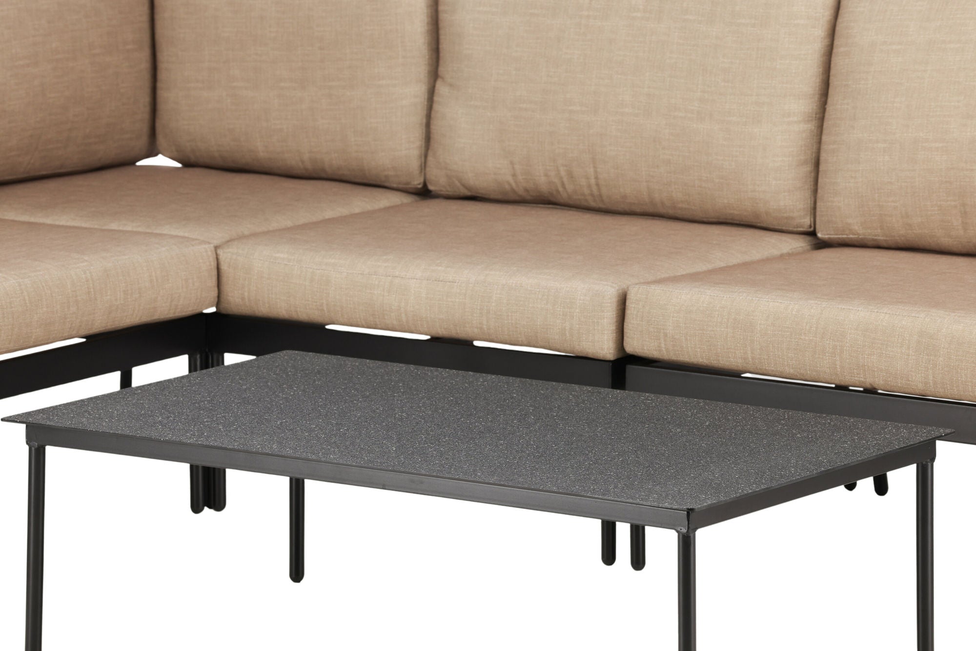 Venture Home Pehnna hjørne Loungeset Steel - Black / Sand