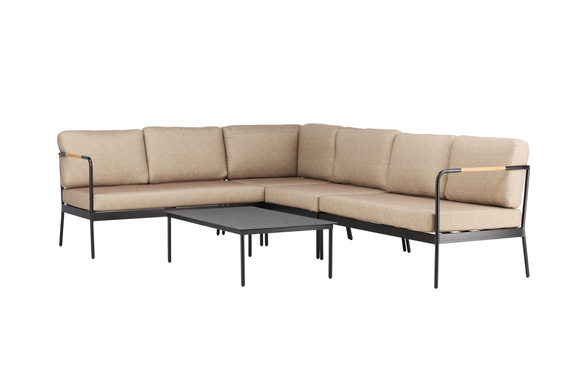 Venture Home Pehnna hjørne Loungeset Steel - Black / Sand