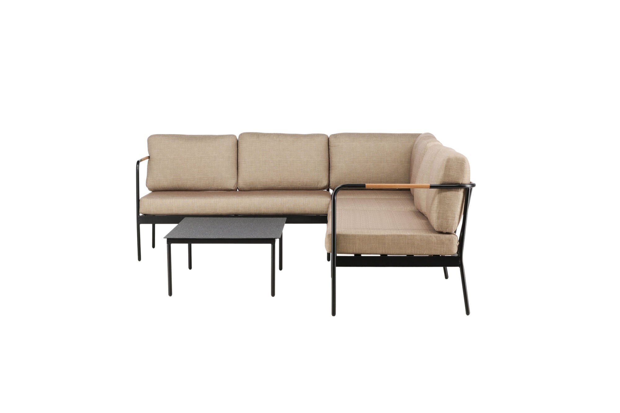Venture Home Pehnna hjørne Loungeset Steel - Black / Sand