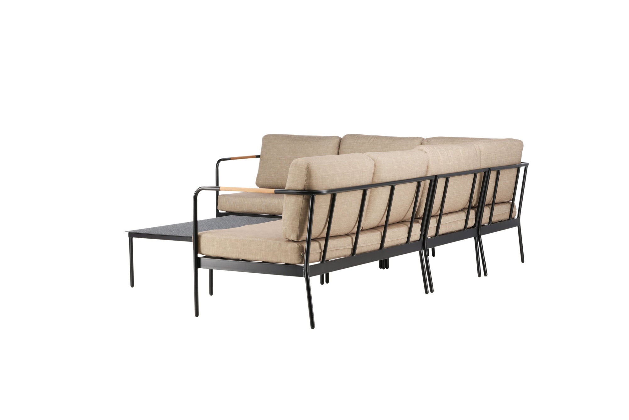 Venture Home Pehnna hjørne Loungeset Steel - Black / Sand