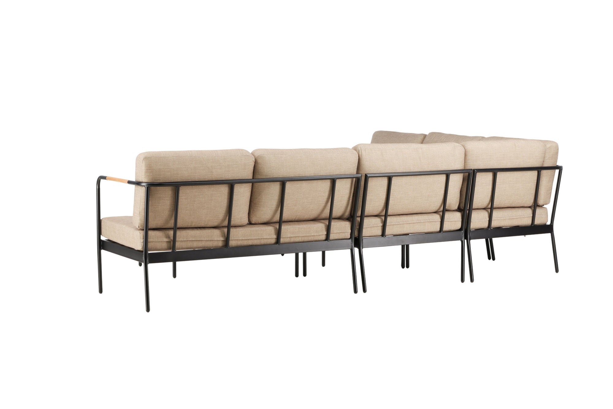Venture Home Pehnna hjørne Loungeset Steel - Black / Sand