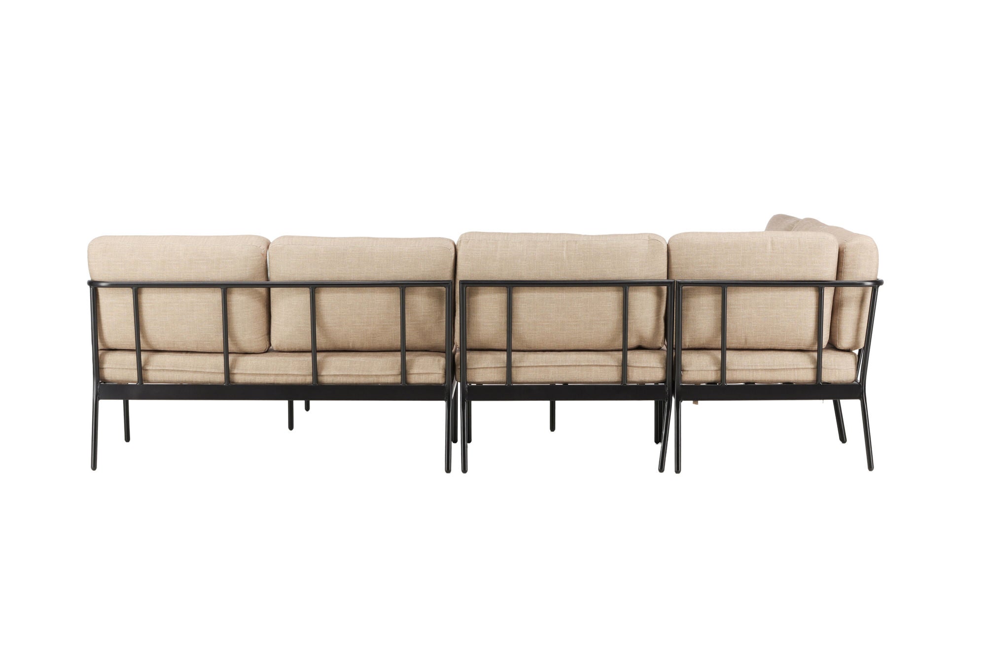 Venture Home Pehnna hjørne Loungeset Steel - Black / Sand