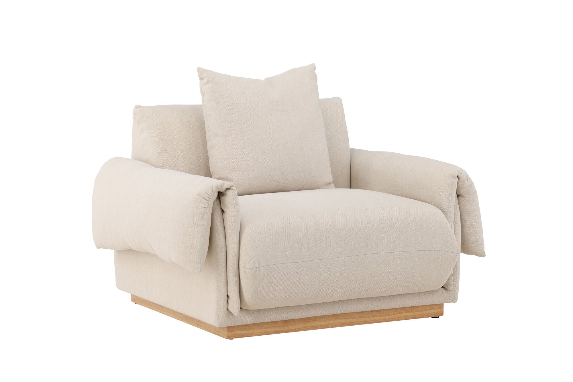 Vind Mollösund 1-seat  - Beige Linen /