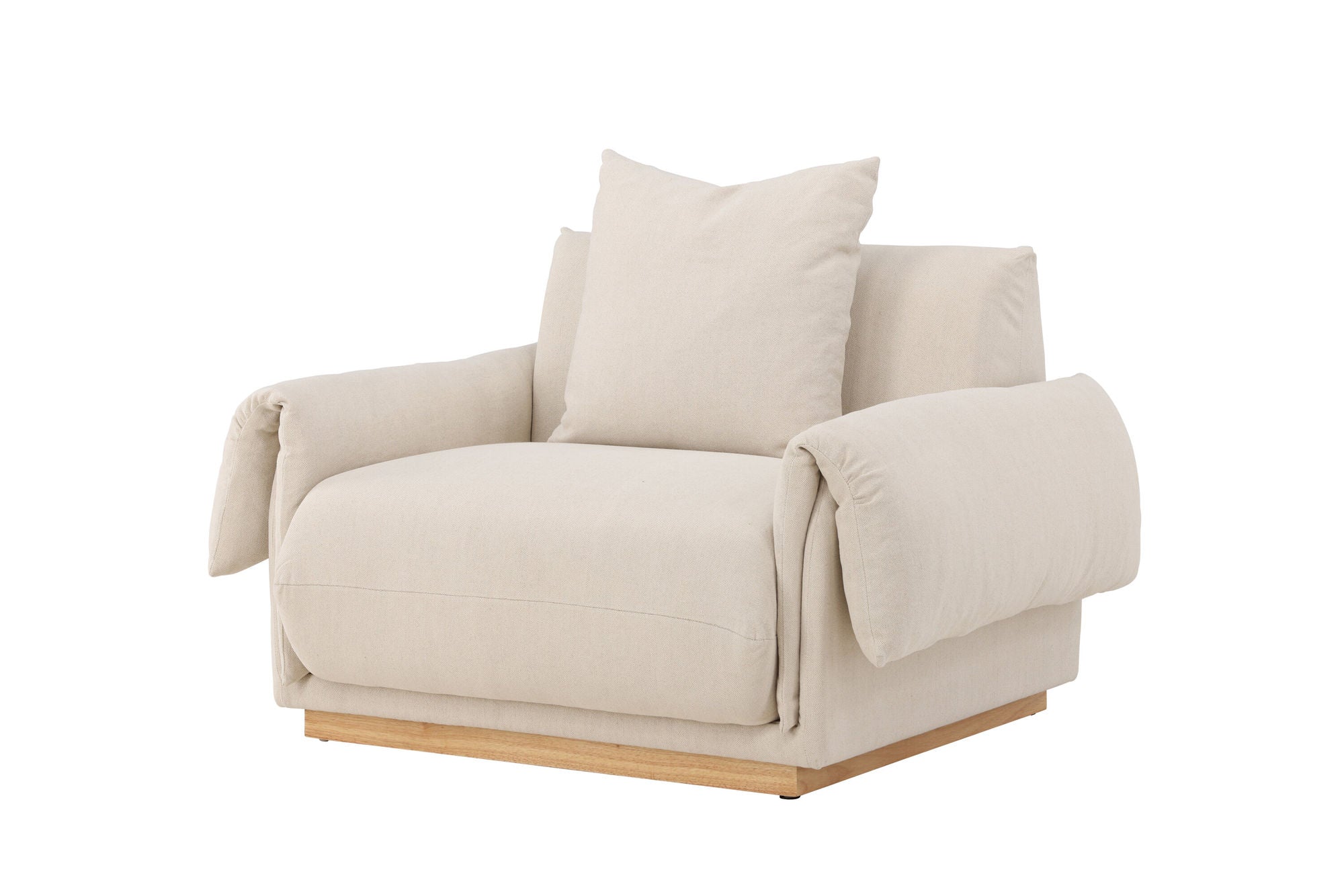 Vind Mollösund 1-seat  - Beige Linen /