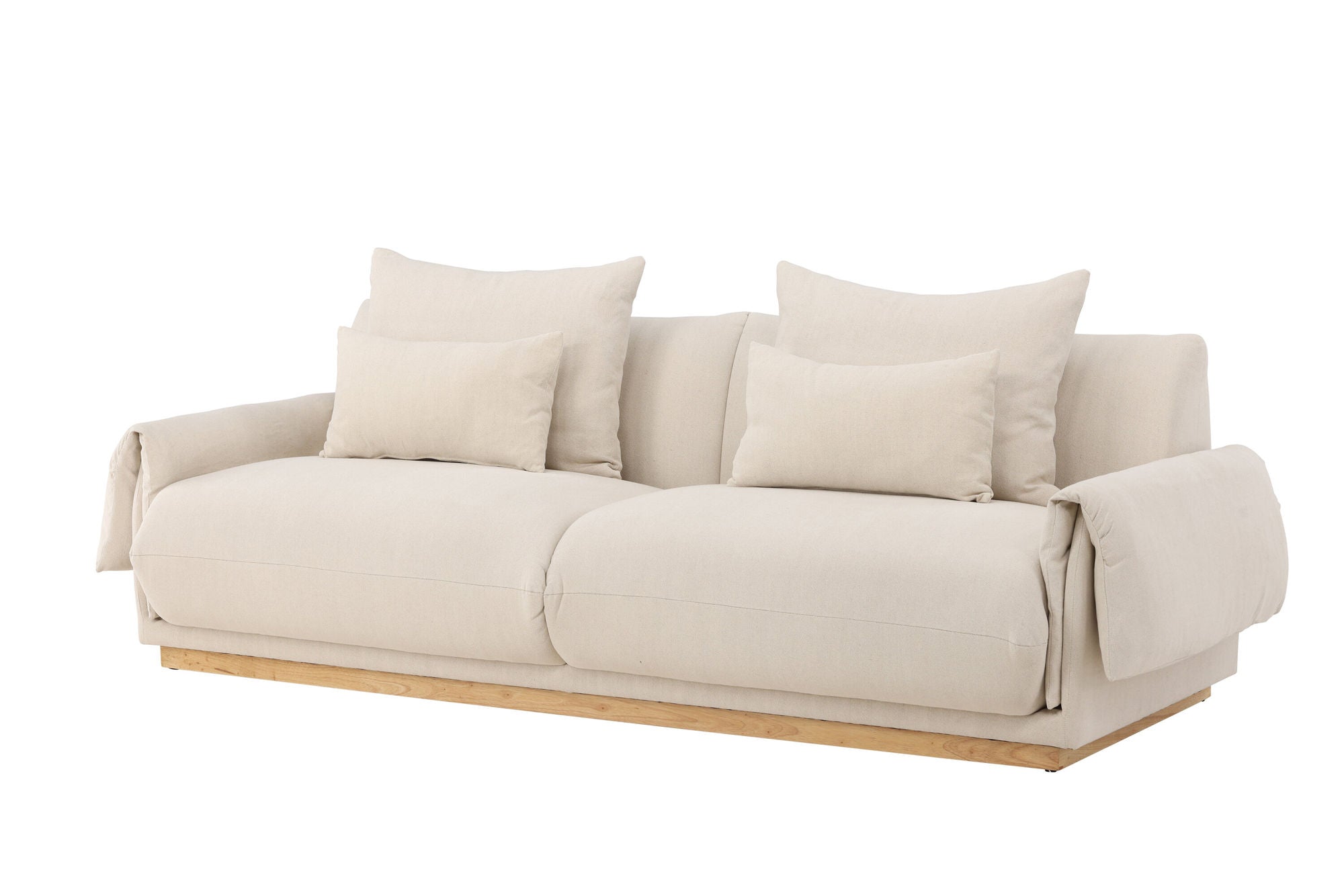 Vind Mollösund 3-seat Sofa - Beige Linen /