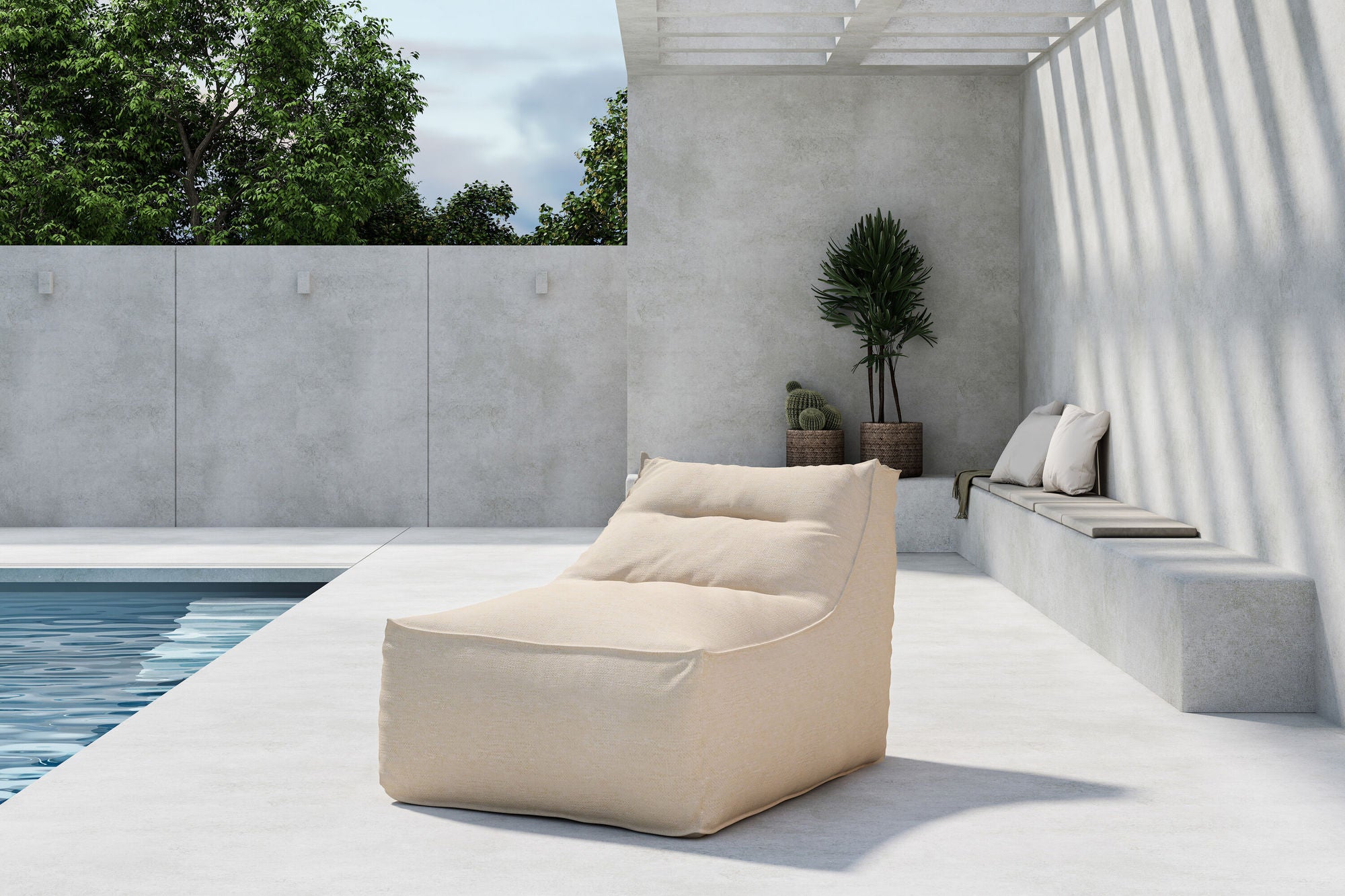 Venture Home Redang Relaxbag Fabric - Beige / 118*94*83