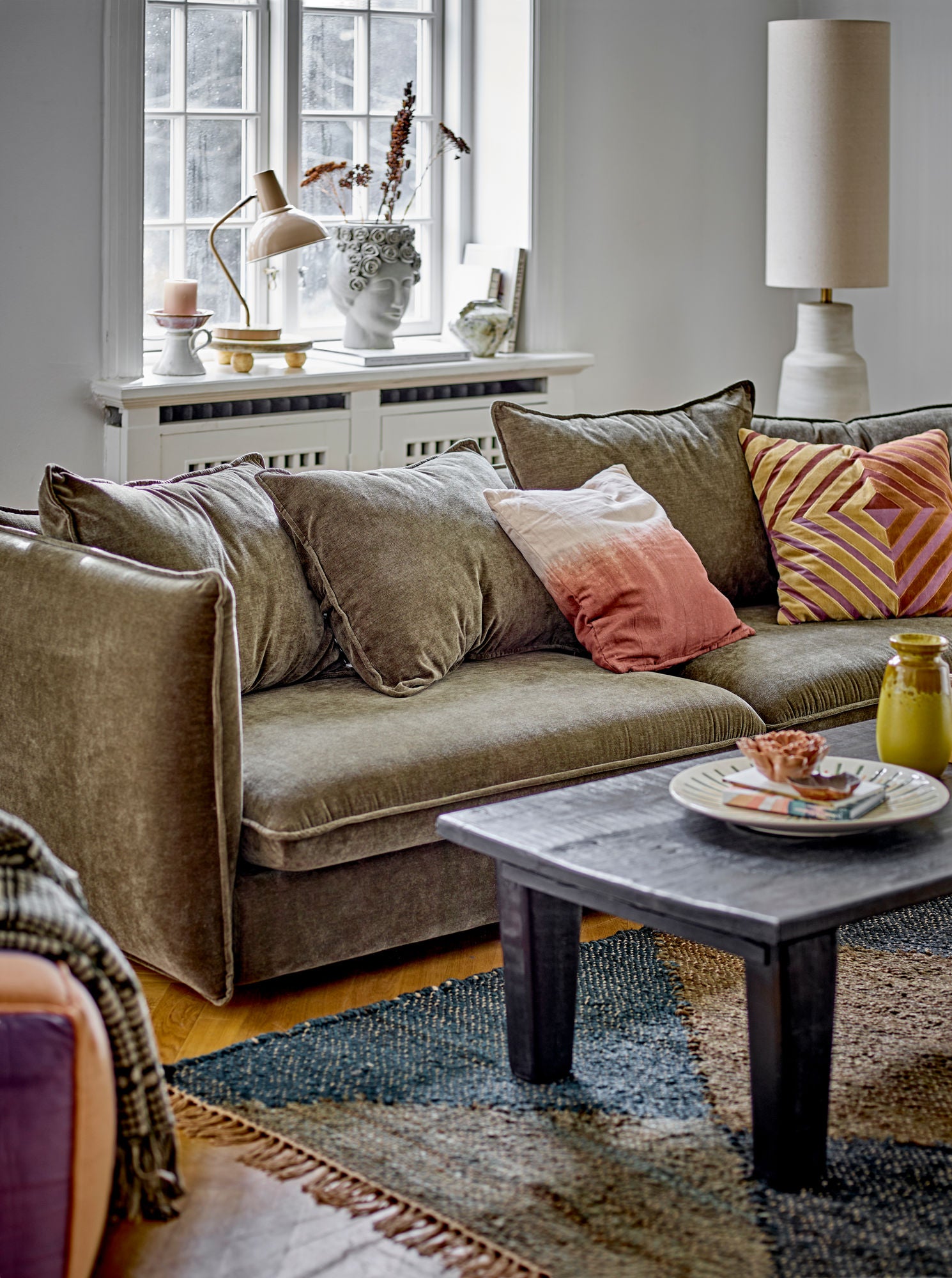 Bloomingville Akira Vase, Grå, Stentøj