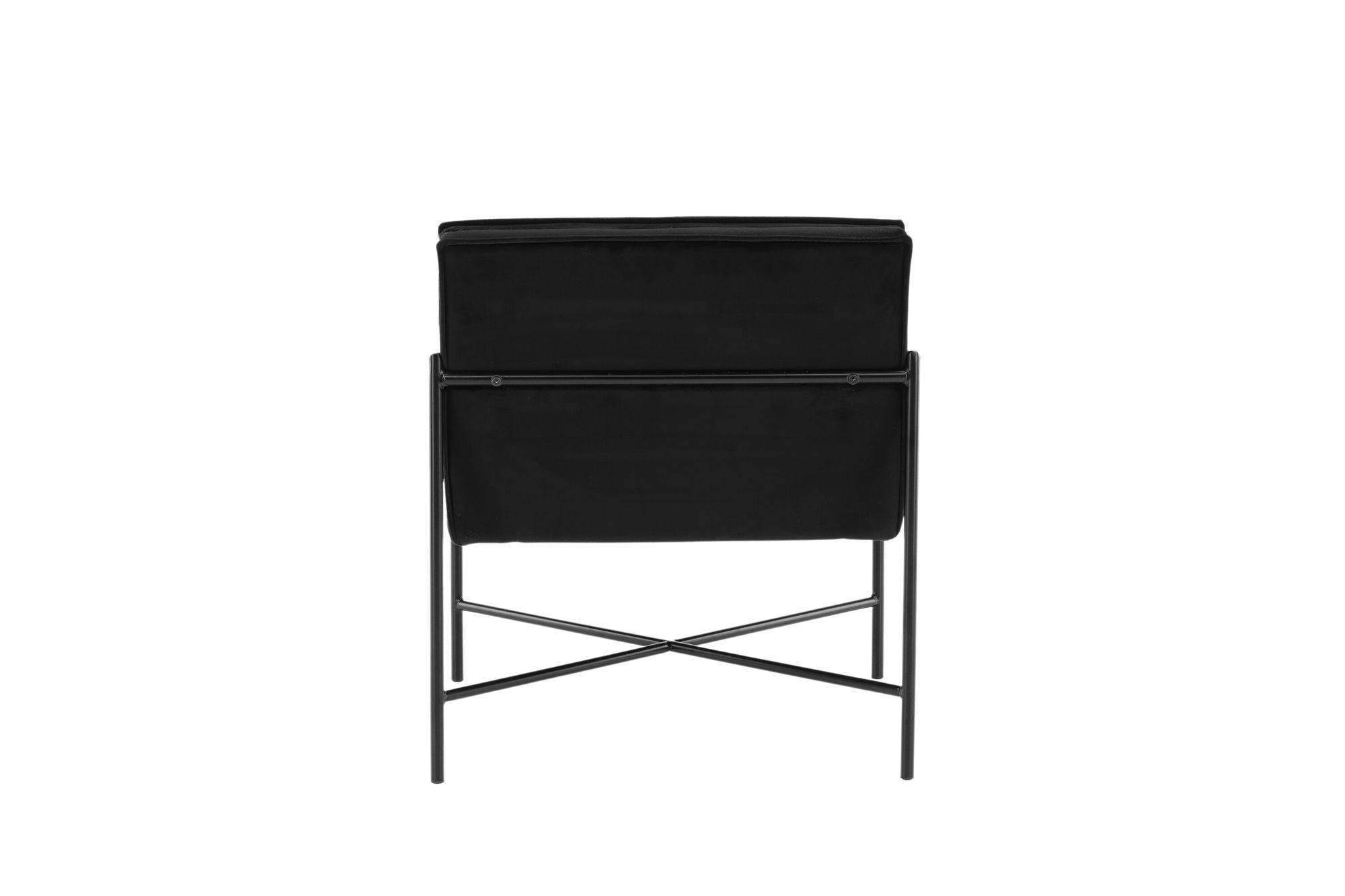 Venture Home Rakel Single Sofa - Black / Black Velvet