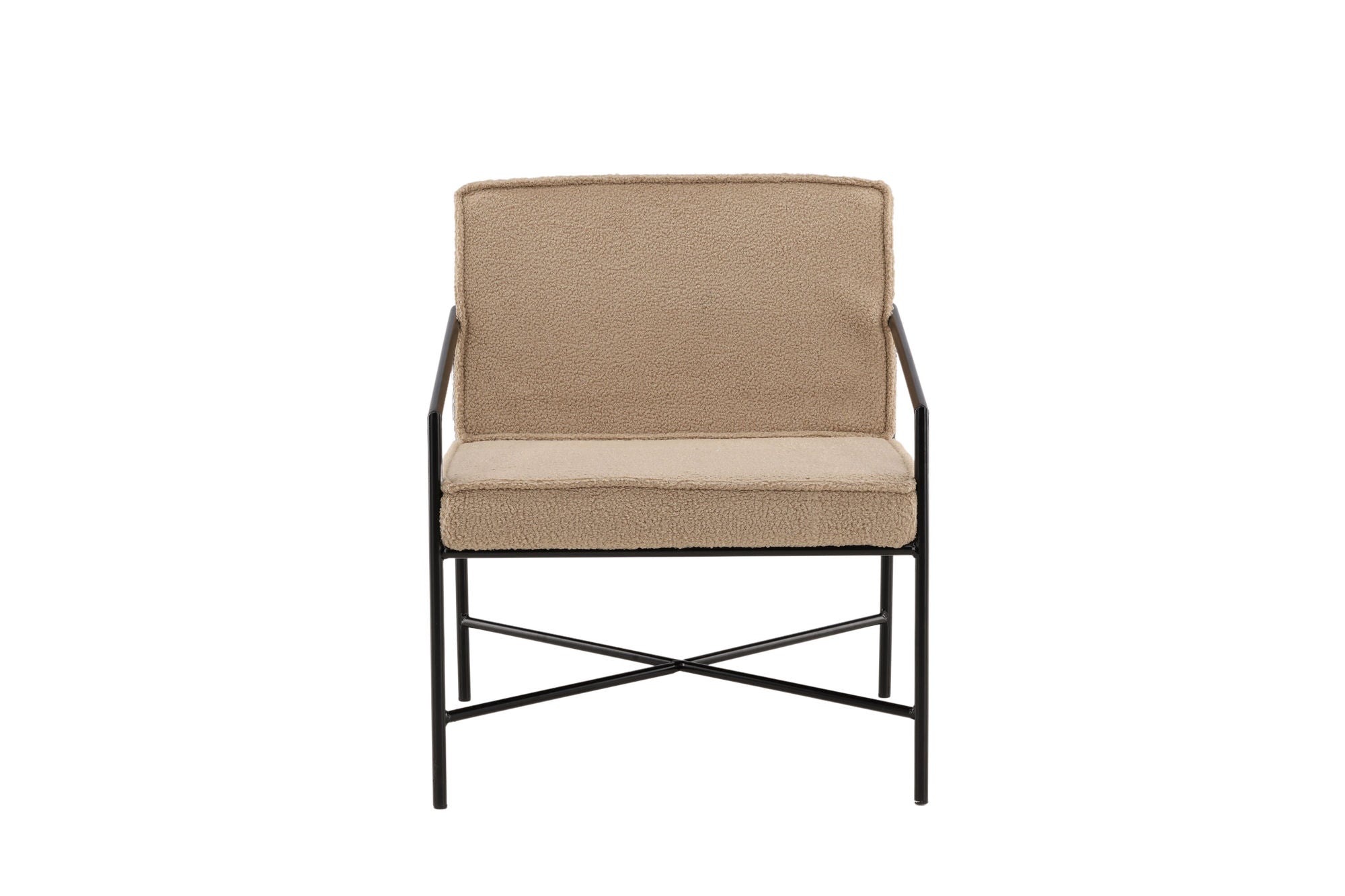 Venture Home Rakel Single Sofa - Black / Beige Teddy