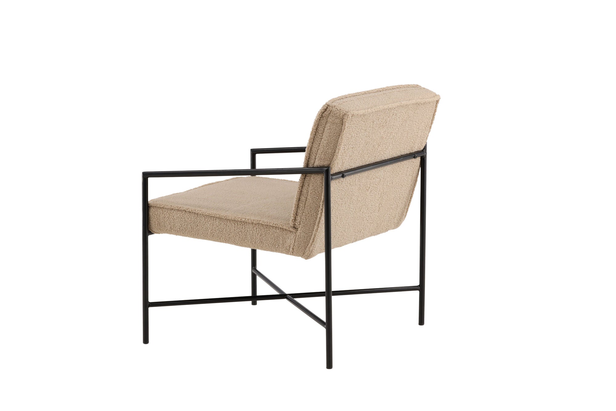 Venture Home Rakel Single Sofa - Black / Beige Teddy