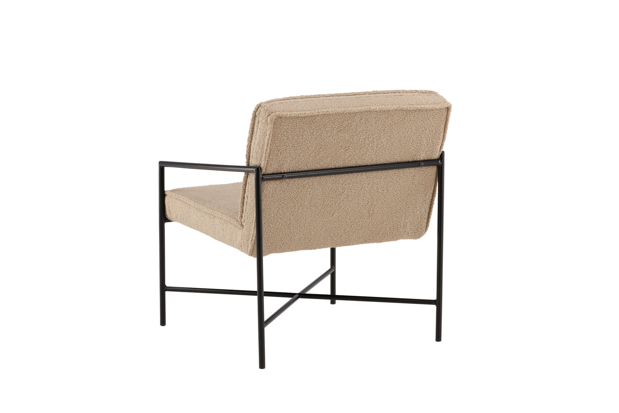 Venture Home Rakel Single Sofa - Black / Beige Teddy
