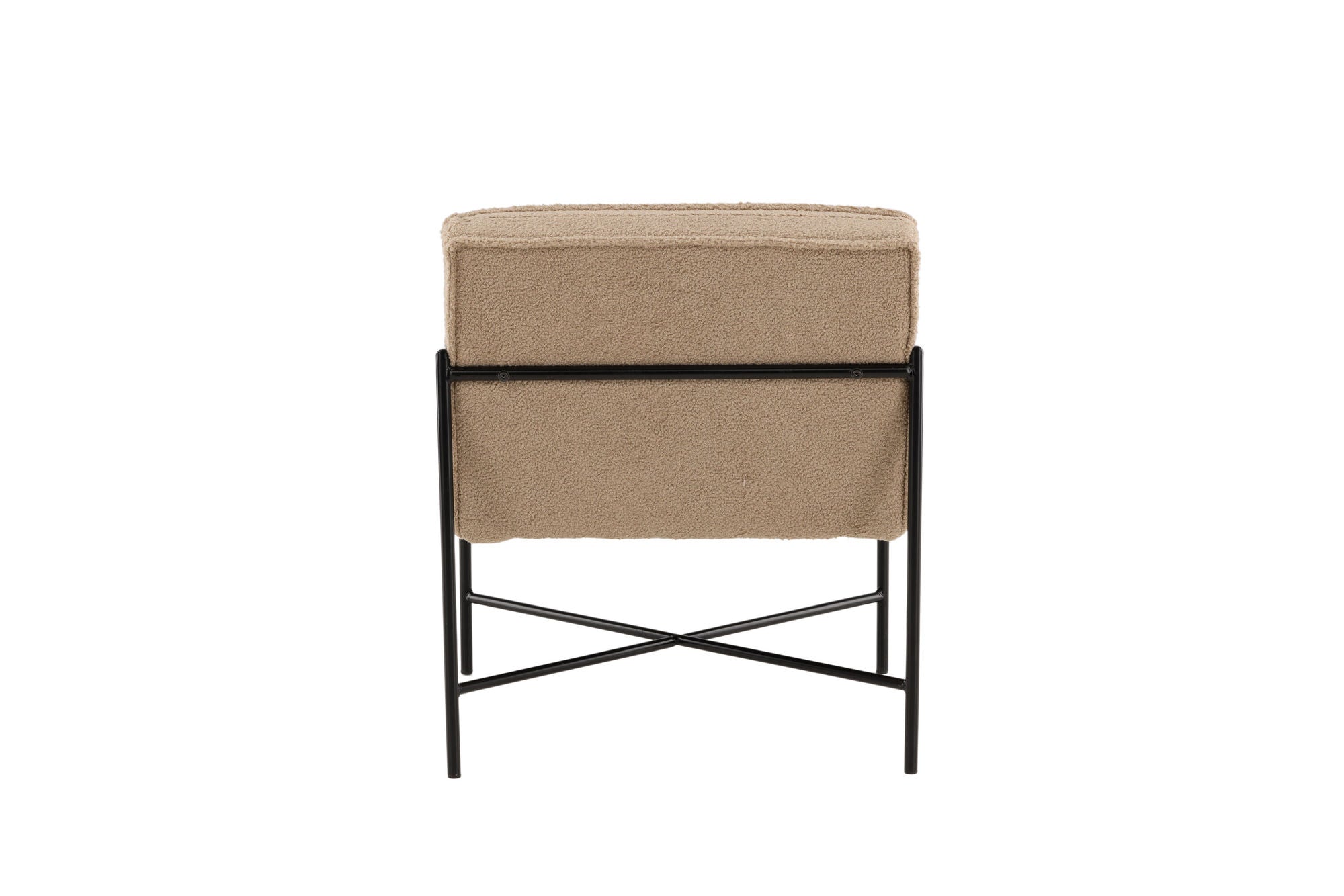 Venture Home Rakel Single Sofa - Black / Beige Teddy