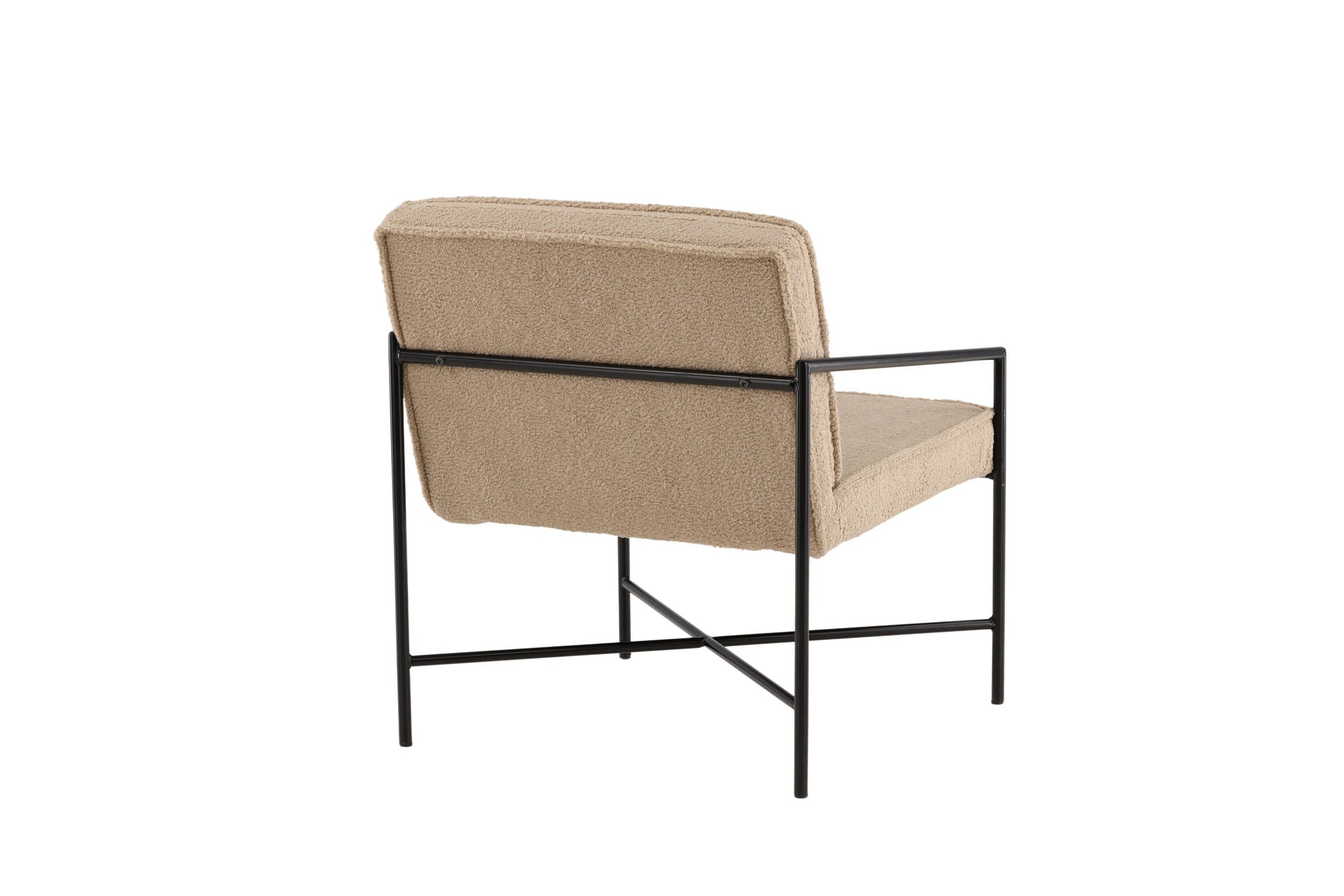 Venture Home Rakel Single Sofa - Black / Beige Teddy