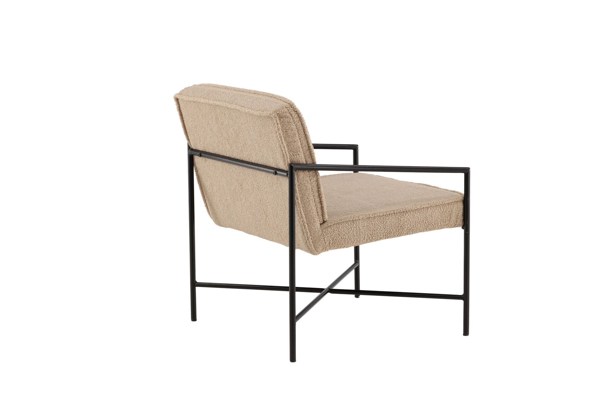 Venture Home Rakel Single Sofa - Black / Beige Teddy