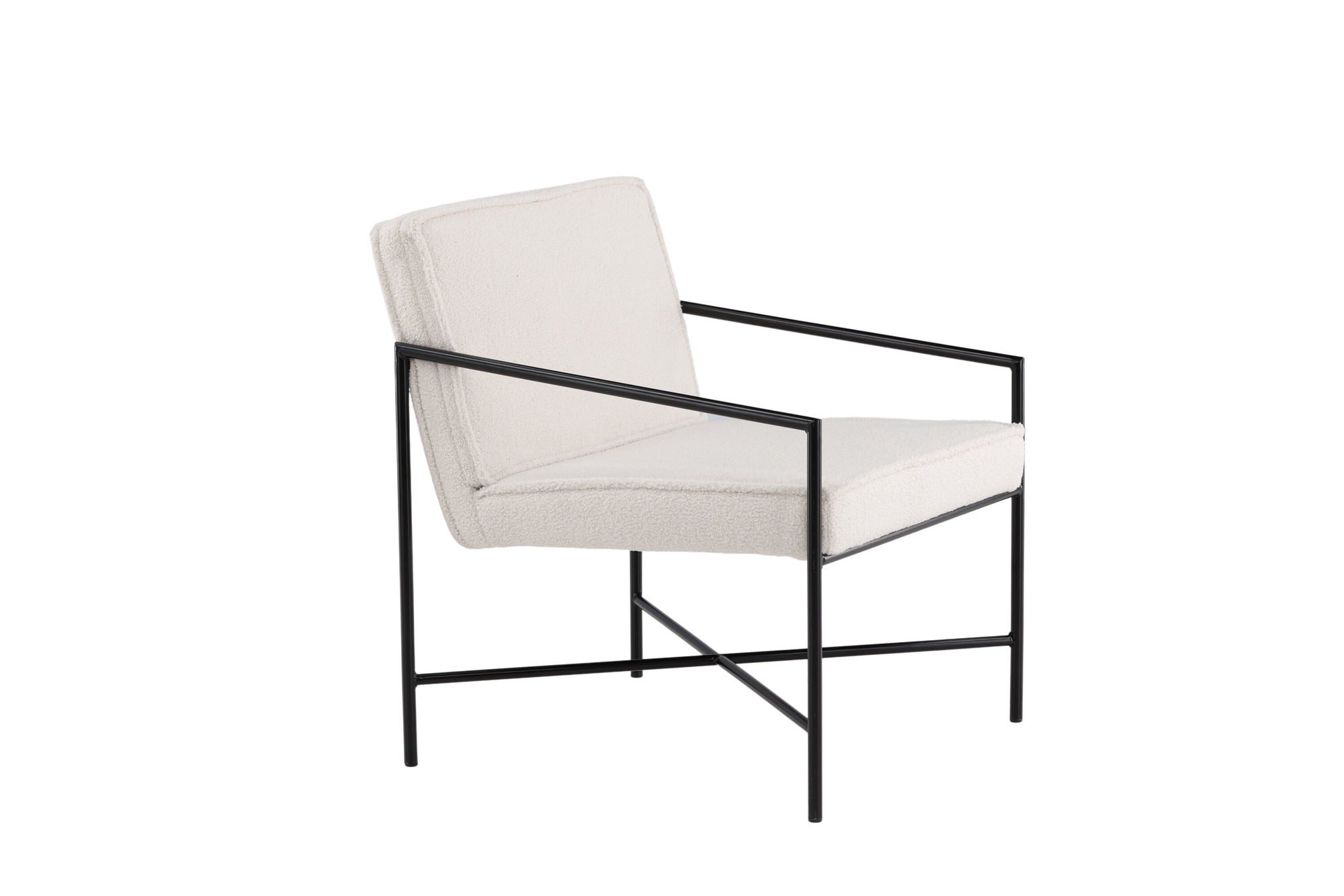 Venture Home Rakel Single Sofa - Black / Offwhite Teddy