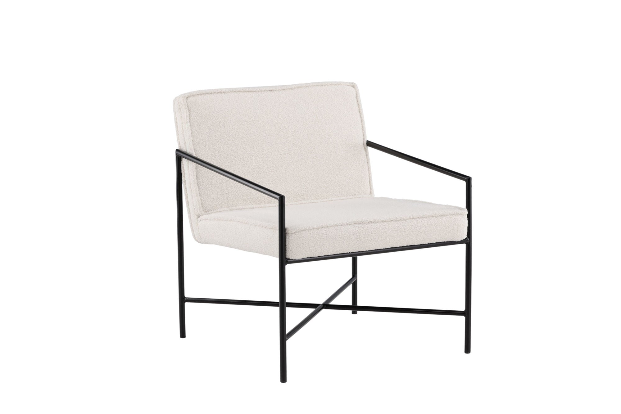 Venture Home Rakel Single Sofa - Black / Offwhite Teddy