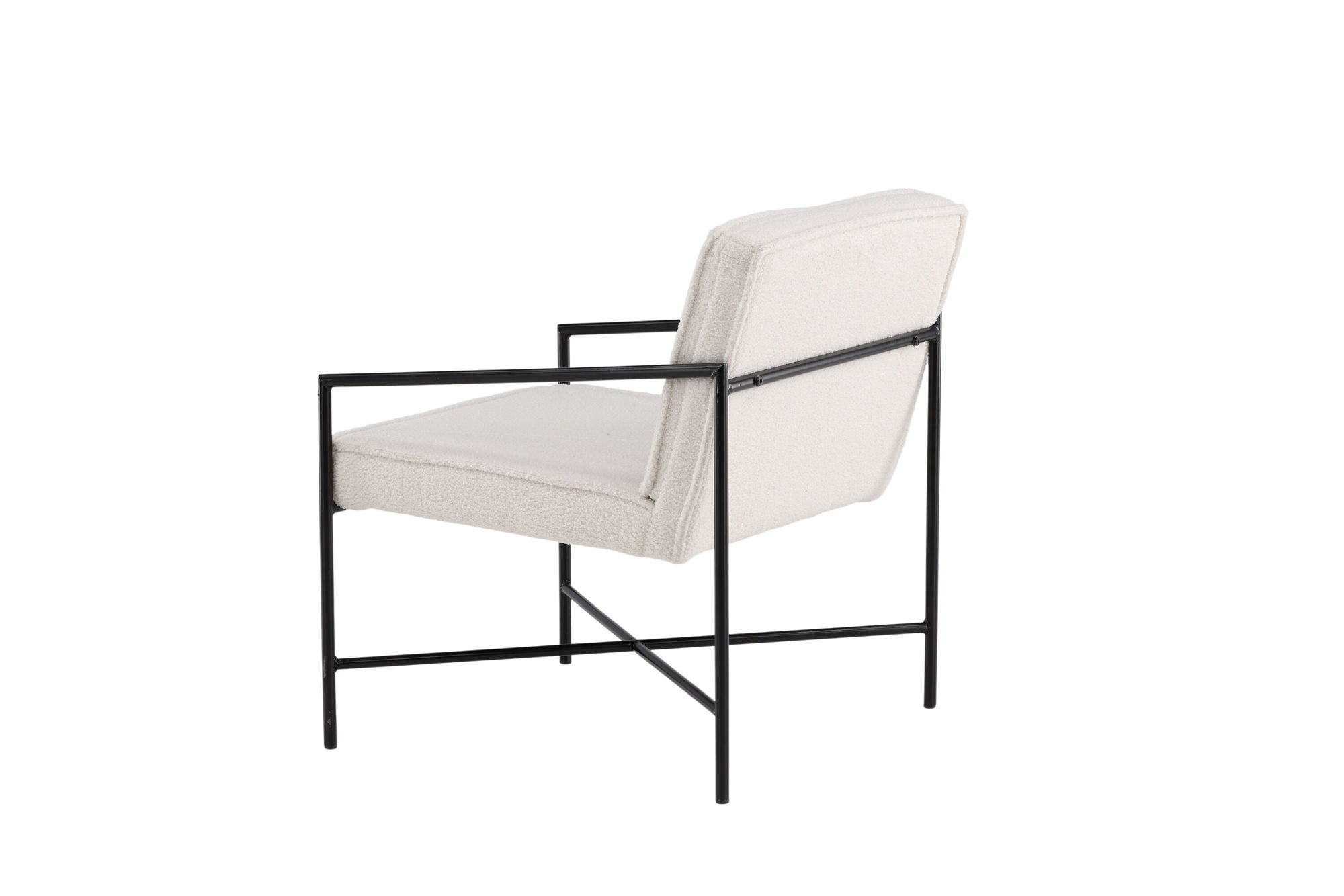 Venture Home Rakel Single Sofa - Black / Offwhite Teddy