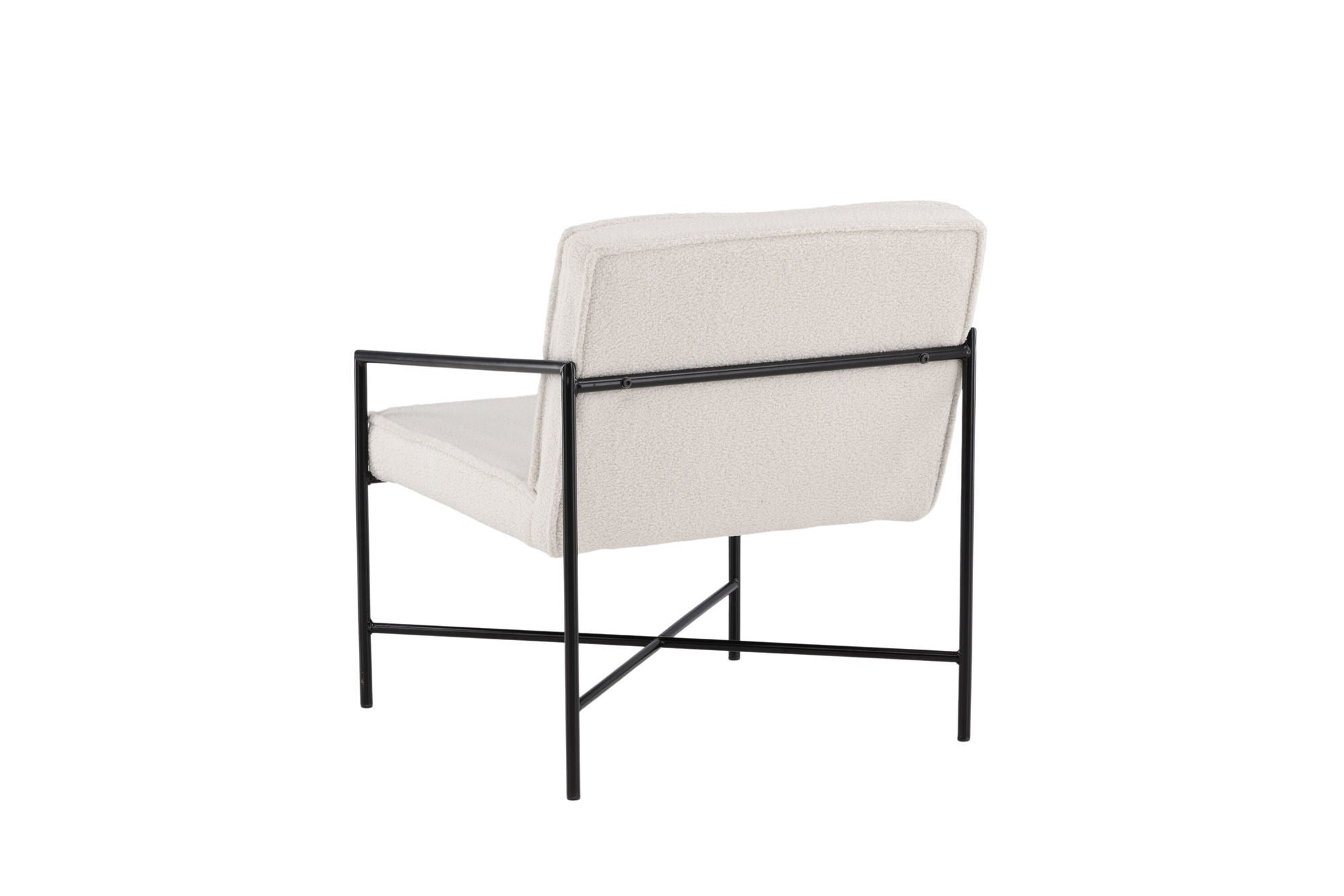 Venture Home Rakel Single Sofa - Black / Offwhite Teddy