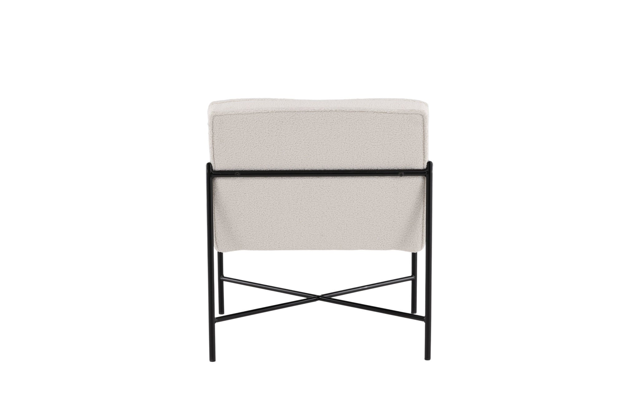Venture Home Rakel Single Sofa - Black / Offwhite Teddy