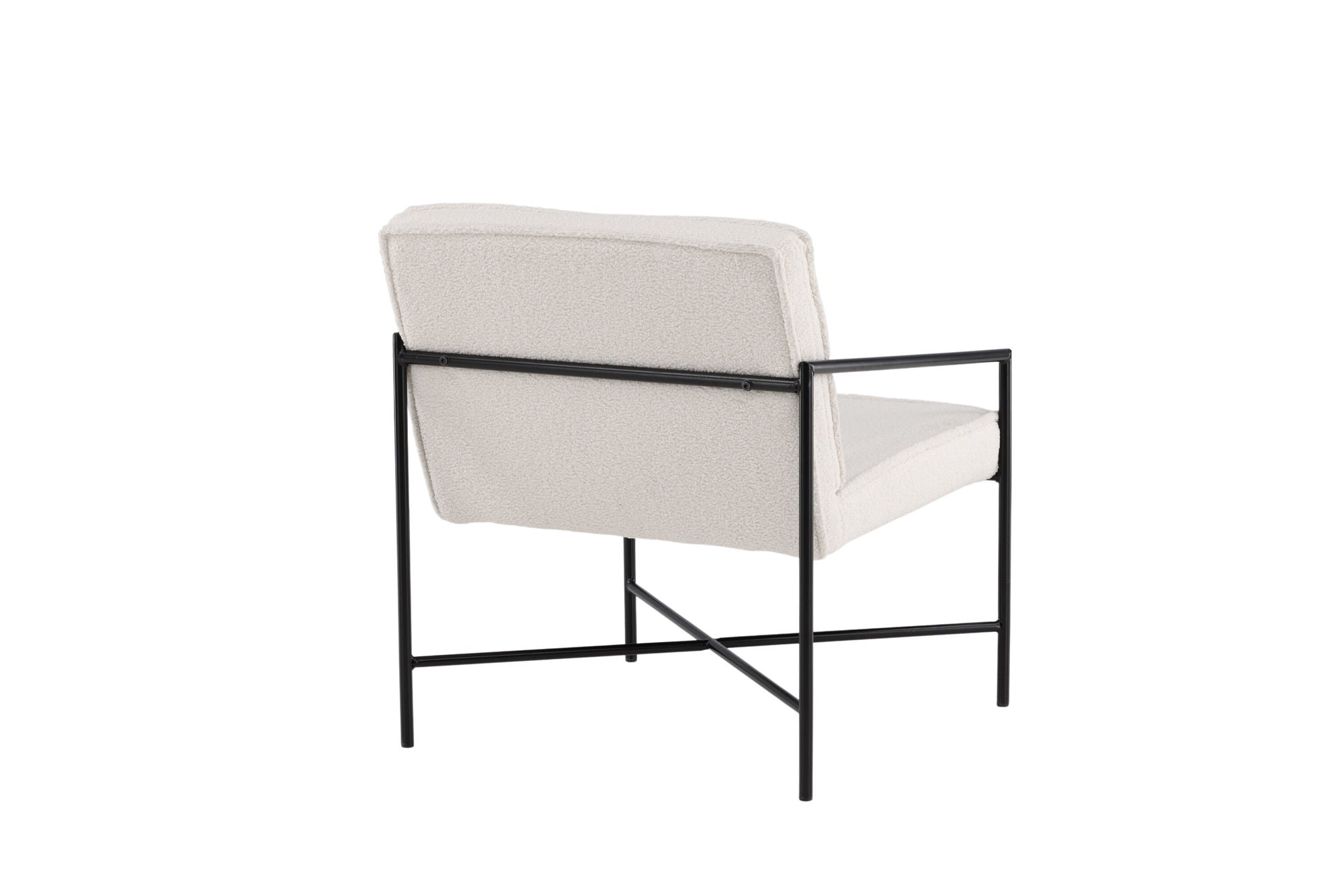 Venture Home Rakel Single Sofa - Black / Offwhite Teddy