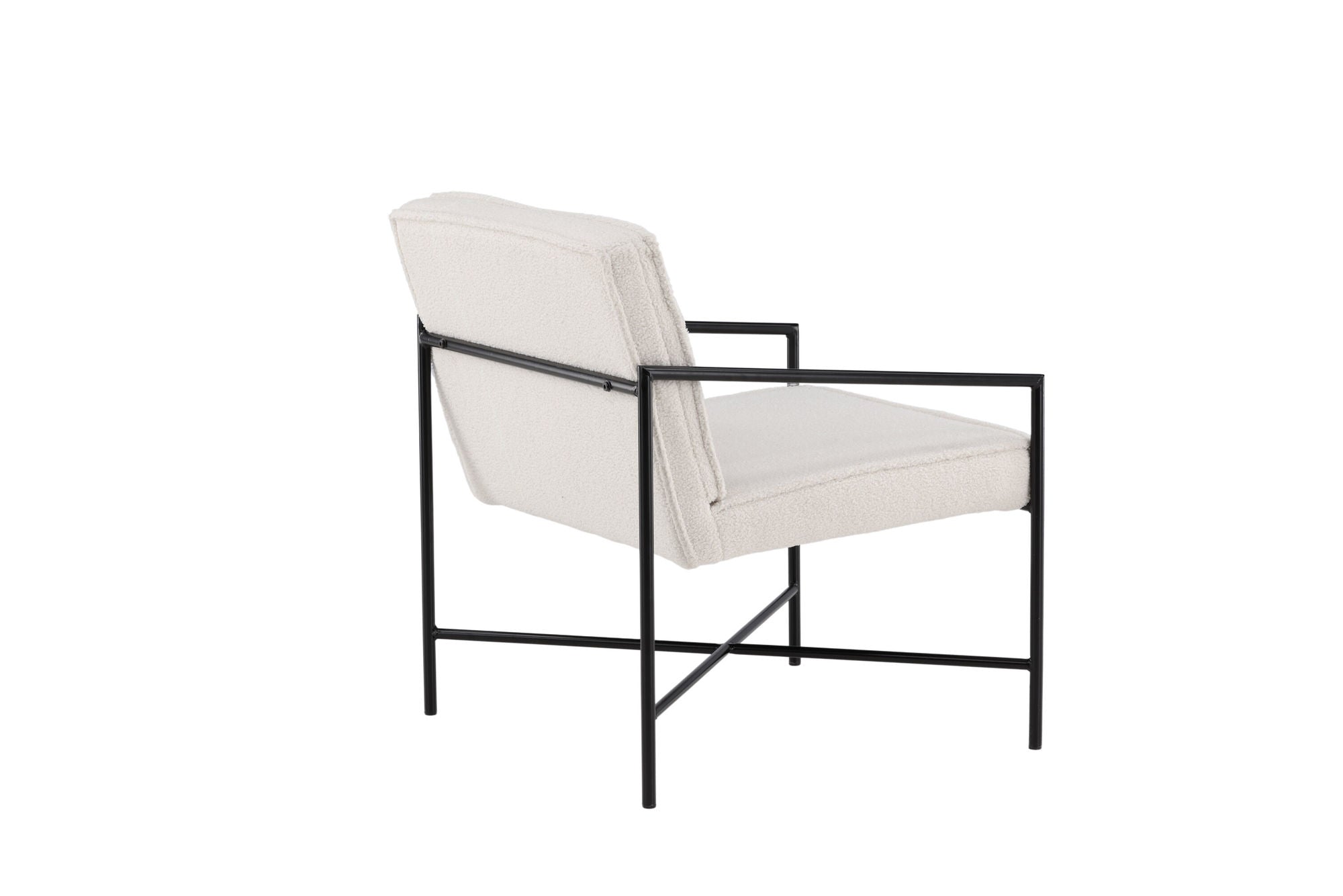 Venture Home Rakel Single Sofa - Black / Offwhite Teddy