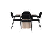 Venture Home Olivia spisebord - White Wash Veneer +Yesterday Spisebordsstol - Black / Black Boucle _4