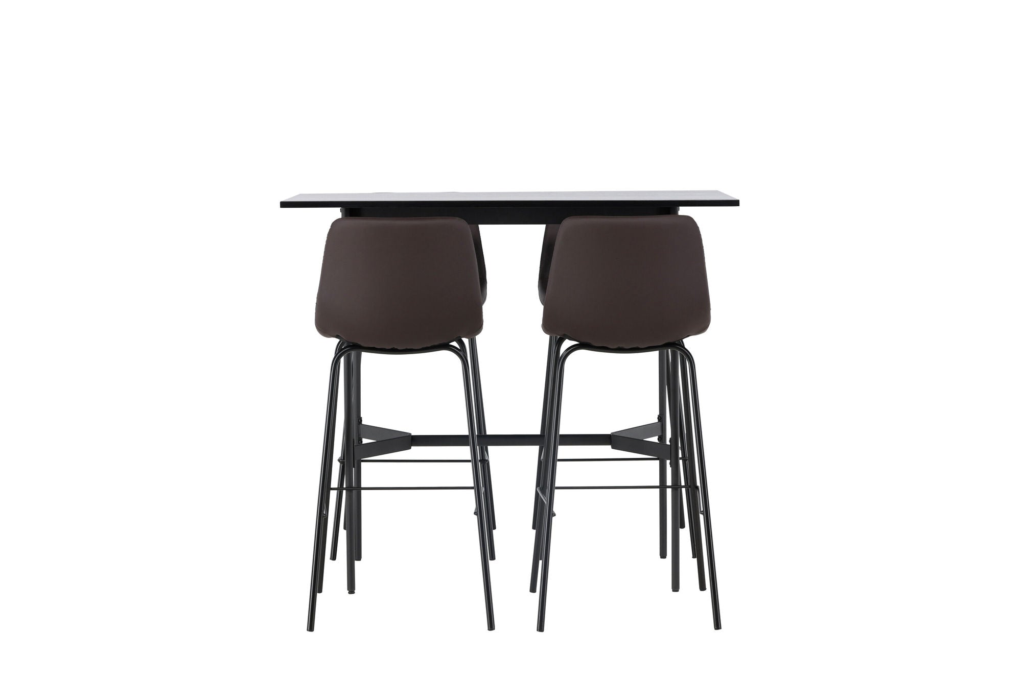 Venture Home Rax Bar bord 120*60 - Black / Black MDF +Alexi Bar stol - Matte black / Dark brown PU _4