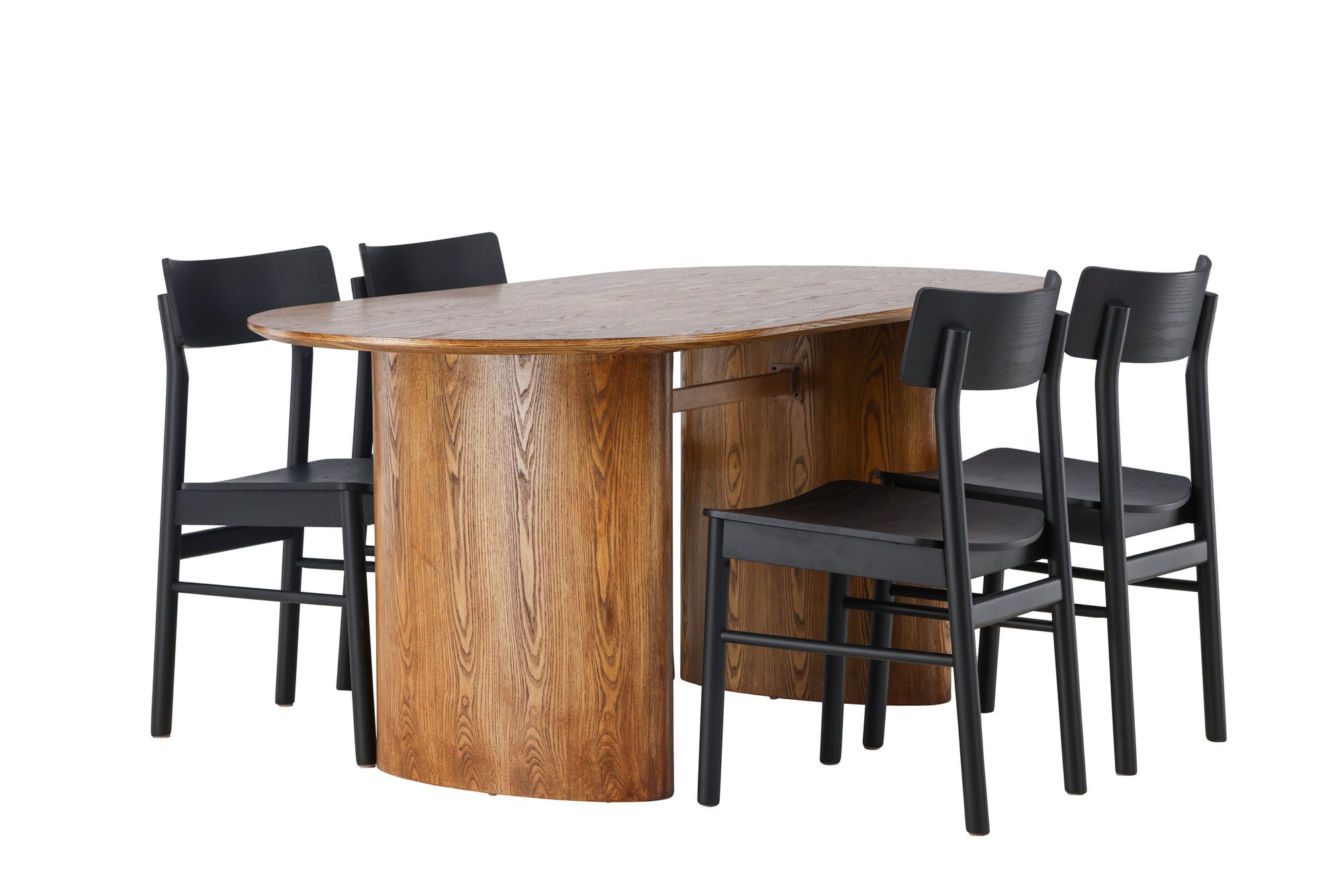 Venture Home Isolde spisebord 140*75 - Nature / Nature MDF +Montros Spisebordsstol - Natural / Natural Rubberwood _4