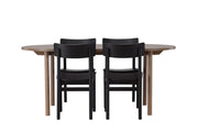 Venture Home Andy spisebord 180*75 - Natural / Natural MDF +Montros Spisebordsstol - Natural / Natural Rubberwood _4
