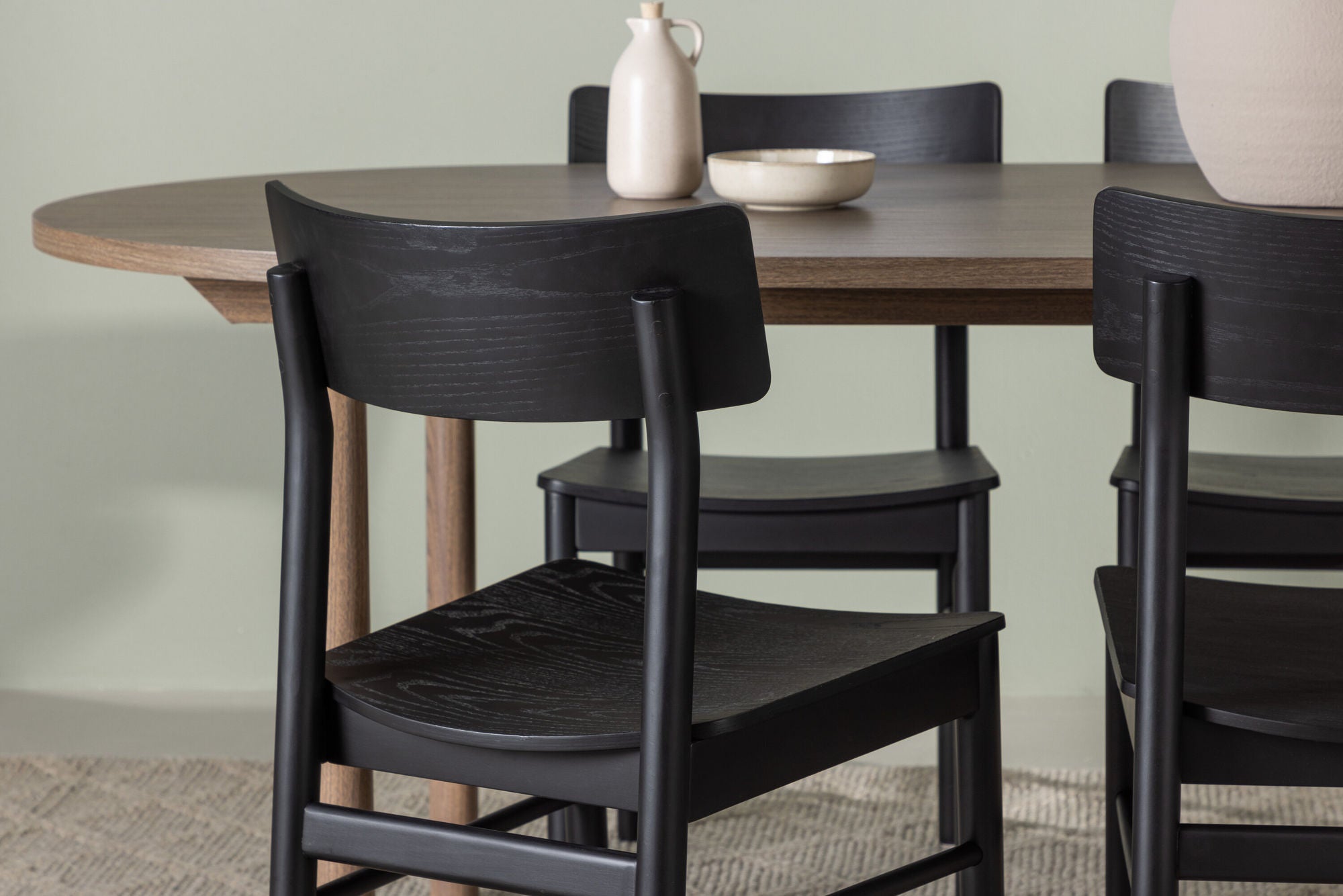 Venture Home Andy spisebord 180*75 - Natural / Natural MDF +Montros Spisebordsstol - Natural / Natural Rubberwood _4