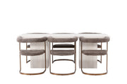 Venture Home Olga spisebord 200*75 - White Wash +Morning Spisebordsstol - Black / Black Boucle _6