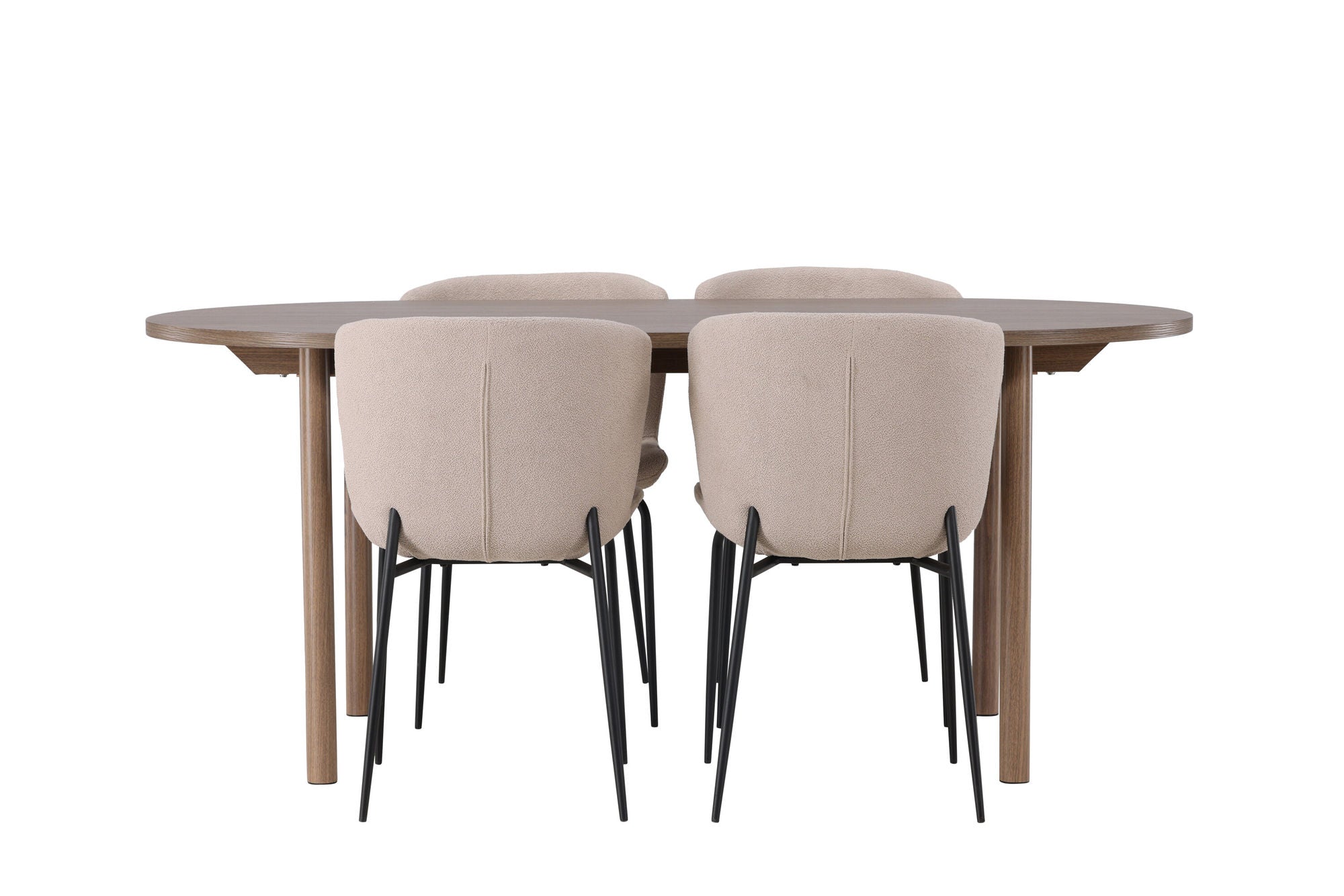 Venture Home Andy spisebord 180*75 - Natural / Natural MDF +Modesto Spisebordsstol - Beige / Beige Boucle _4
