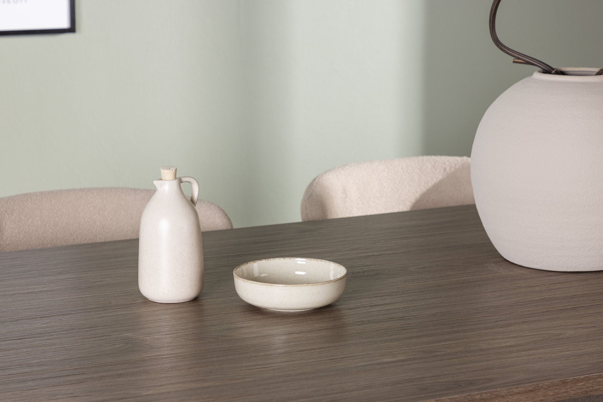 Venture Home Andy spisebord 180*75 - Natural / Natural MDF +Modesto Spisebordsstol - Beige / Beige Boucle _4
