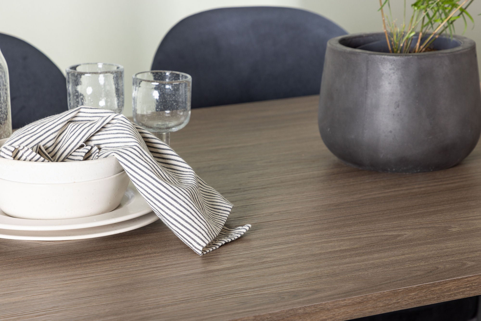 Venture Home Andy spisebord 180*75 - Natural / Natural MDF +Stella Spisebordsstol - Black / Black Velvet _4