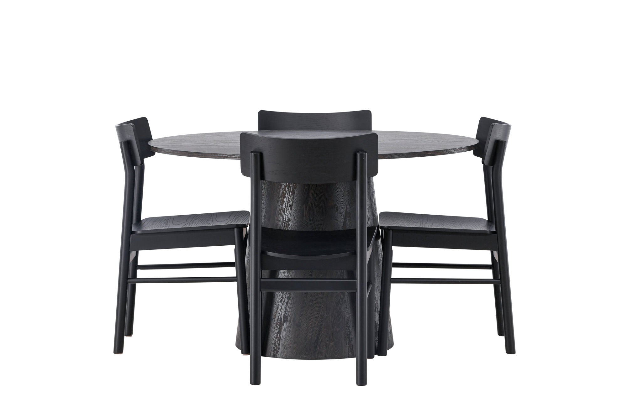 Venture Home Lanzo spisebord φ120 - Mocca/Mocca +Montros Spisebordsstol - Natural / Natural Rubberwood _4