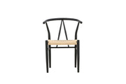 Venture Home Alfons Spisebordsstol - Black / Beige Rope