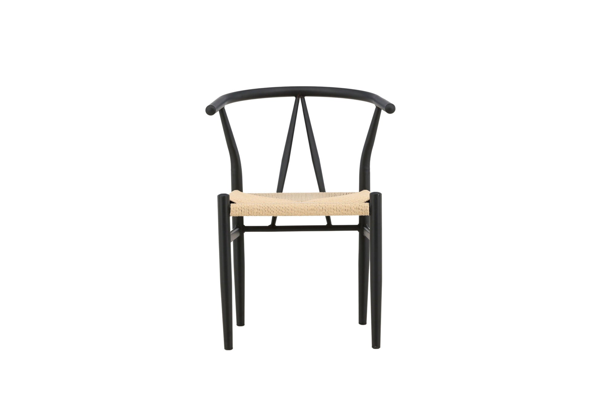 Venture Home Alfons Spisebordsstol - Black / Beige Rope