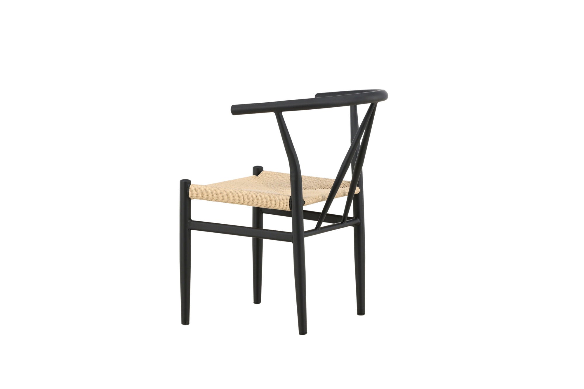Venture Home Alfons Spisebordsstol - Black / Beige Rope
