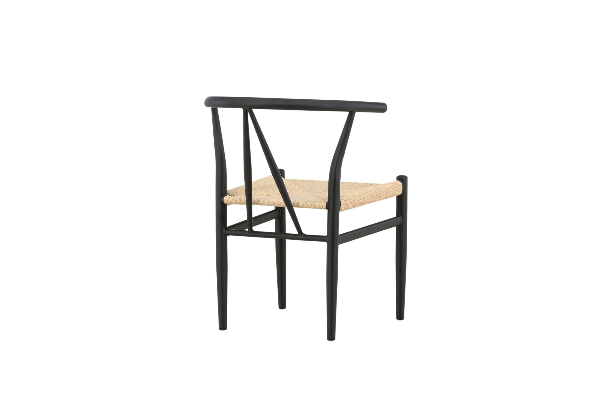 Venture Home Alfons Spisebordsstol - Black / Beige Rope