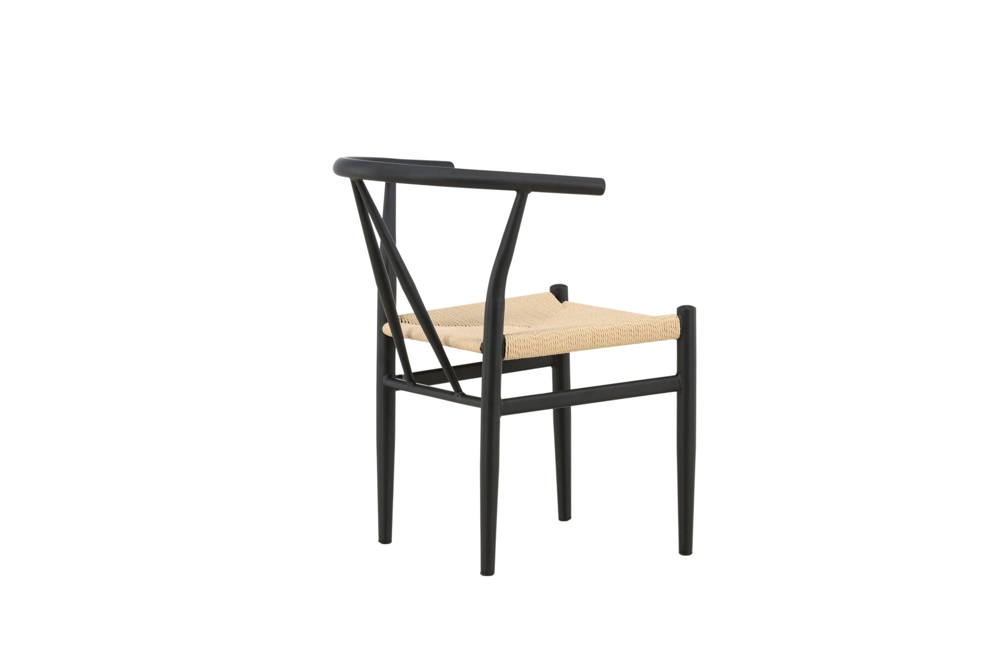 Venture Home Alfons Spisebordsstol - Black / Beige Rope