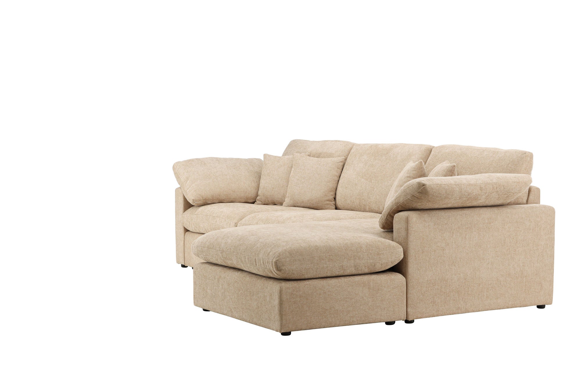 Vind Amalfi hjørne Sofa - Sand Fabric /