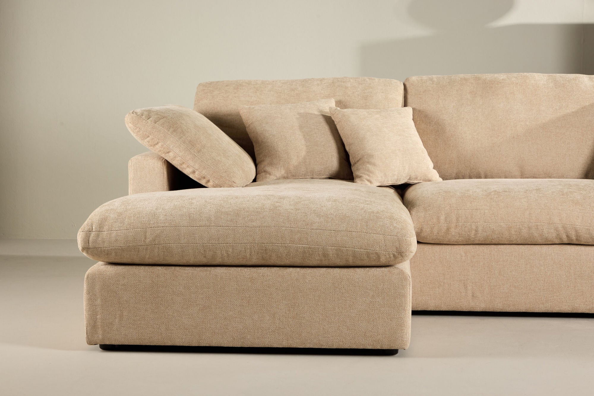 Vind Amalfi hjørne Sofa - Sand Fabric /