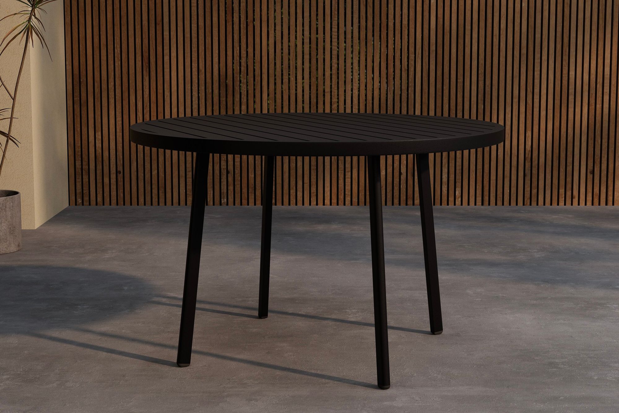 Venture Home Giardini rund spisebord Ø120 - Black / Black