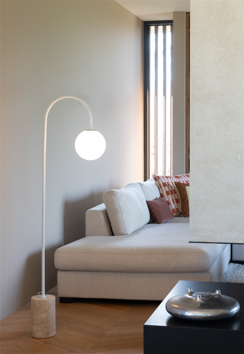 Tivoli h.160cm, Hvid, Gulv lampe