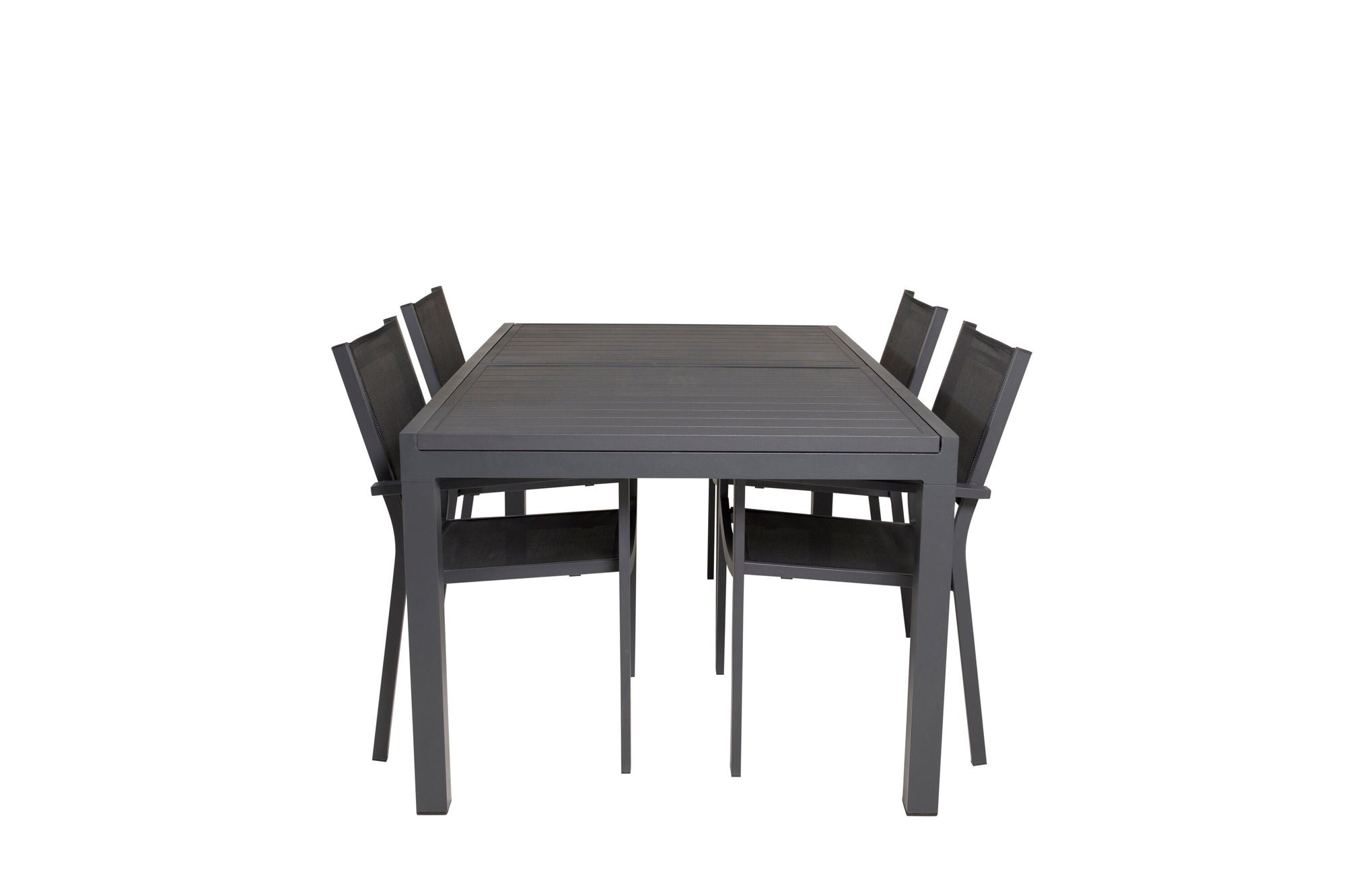 Venture Home Marbella bord 160/240 - Black/Black - Copacabana Stacking stol - Black/Black 4