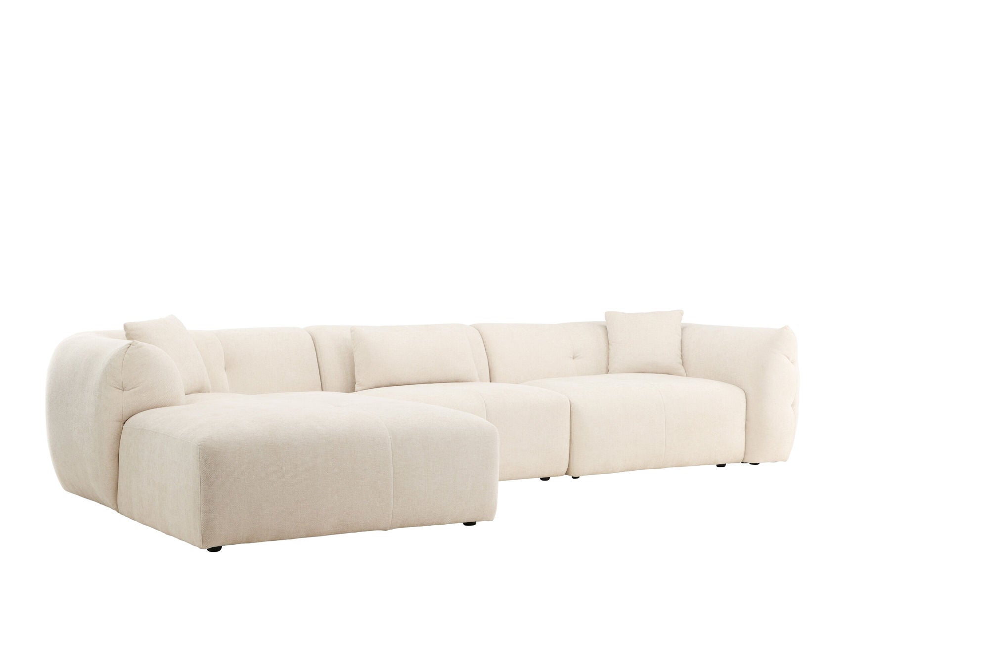 Vind Positano hjørne Sofa - Beige Fabric / Right