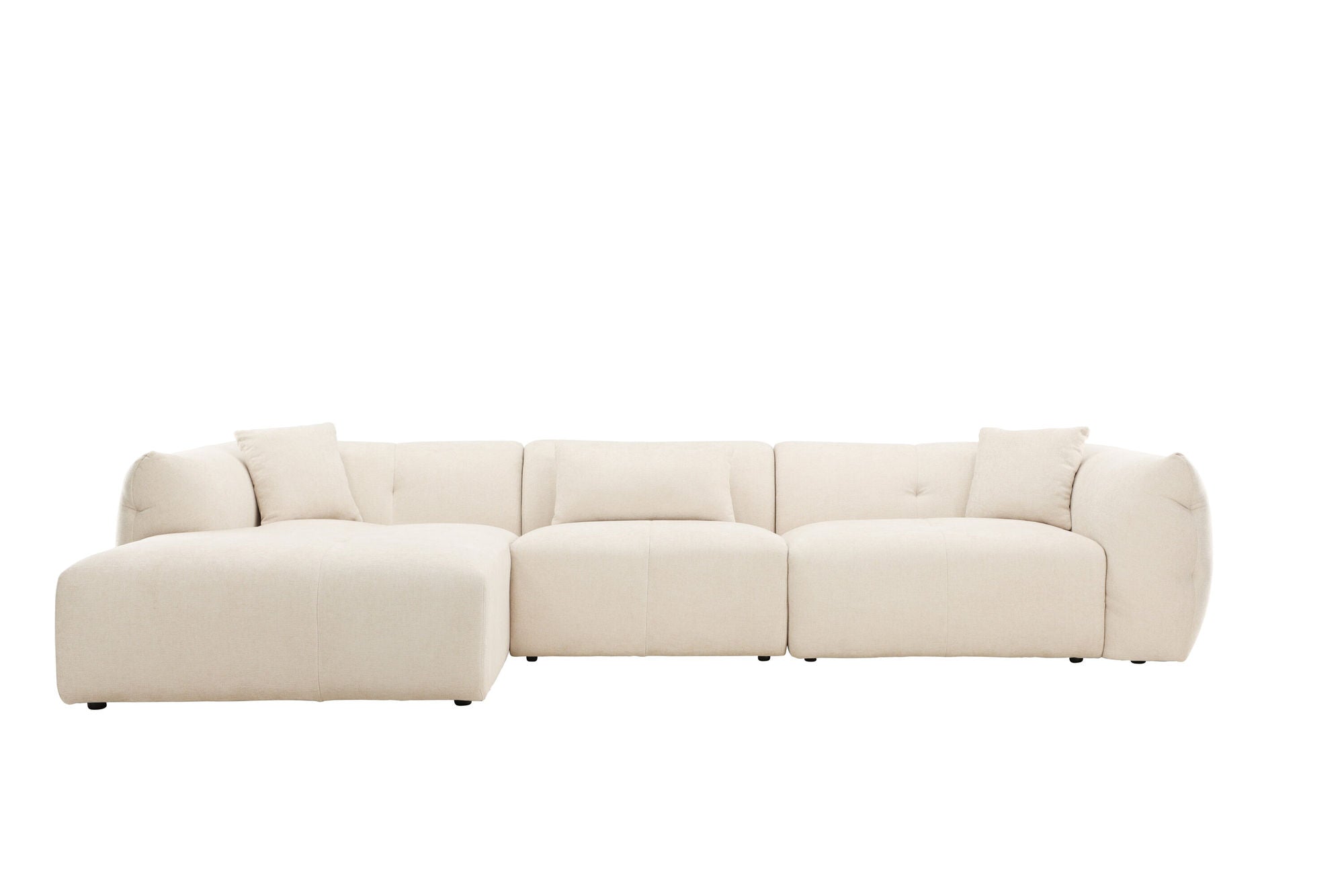 Vind Positano hjørne Sofa - Beige Fabric / Right