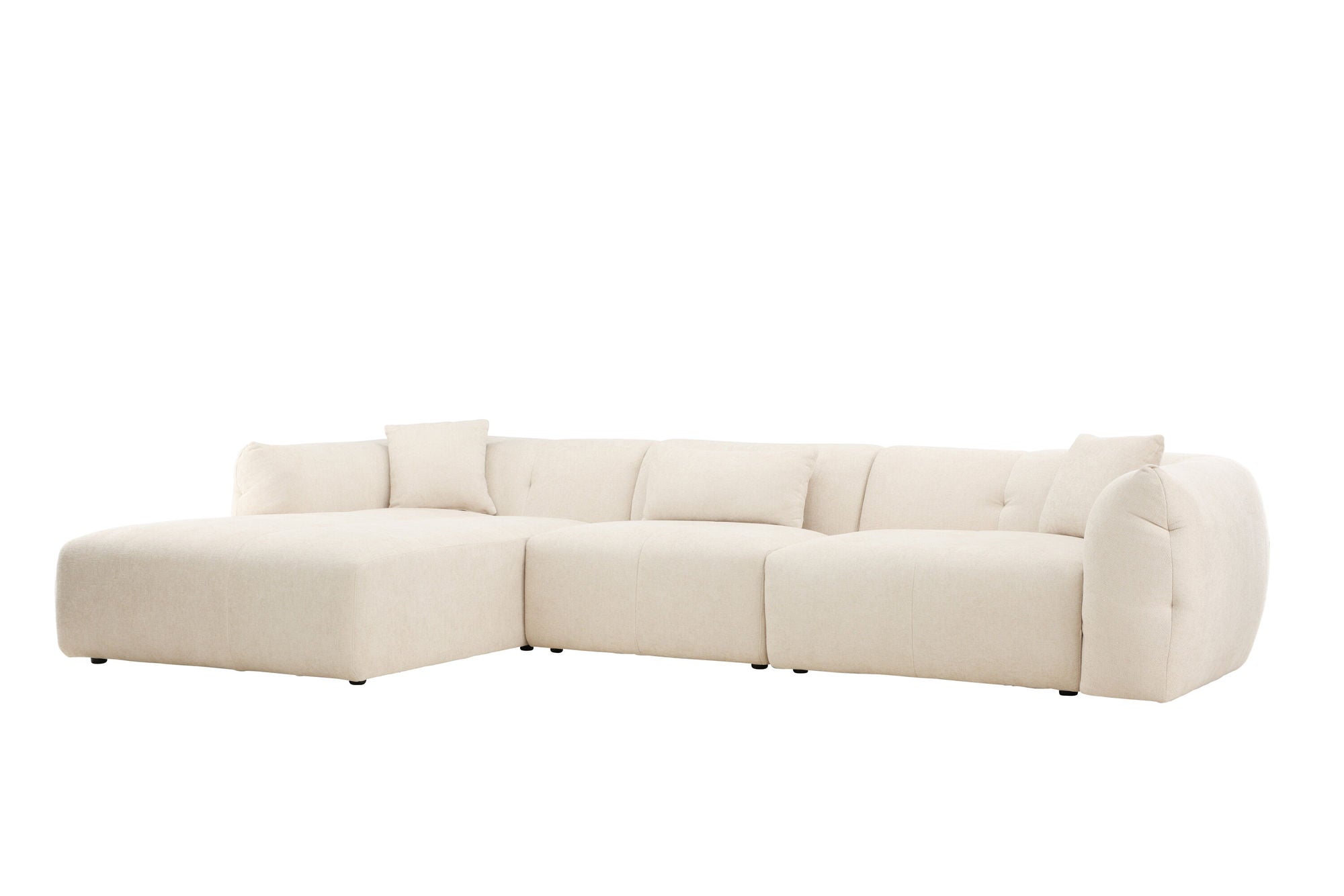 Vind Positano hjørne Sofa - Beige Fabric / Right