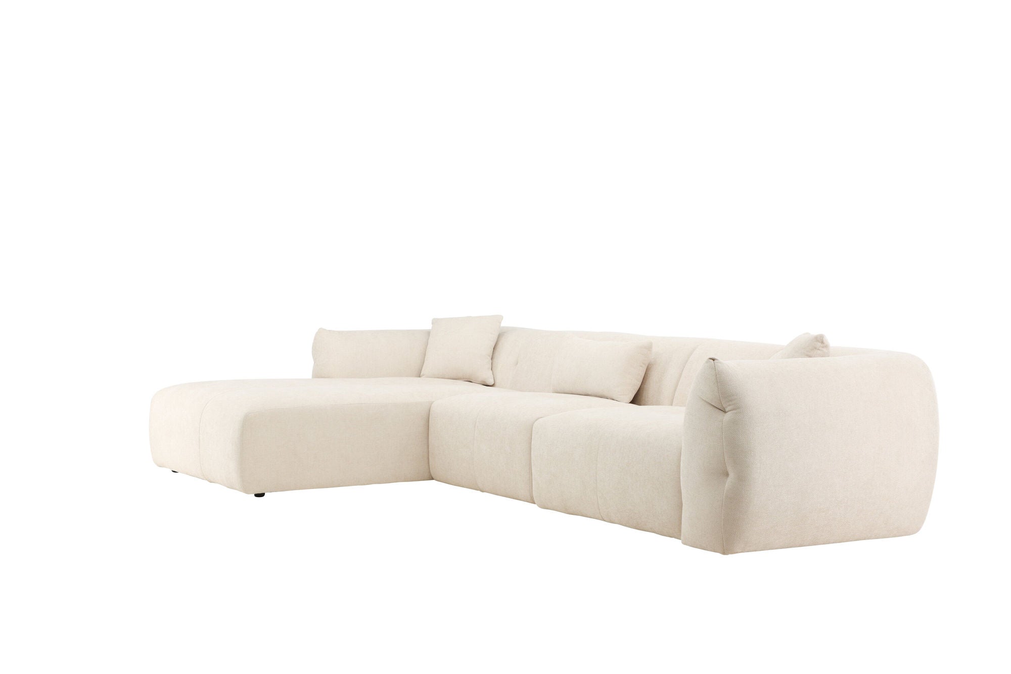 Vind Positano hjørne Sofa - Beige Fabric / Right