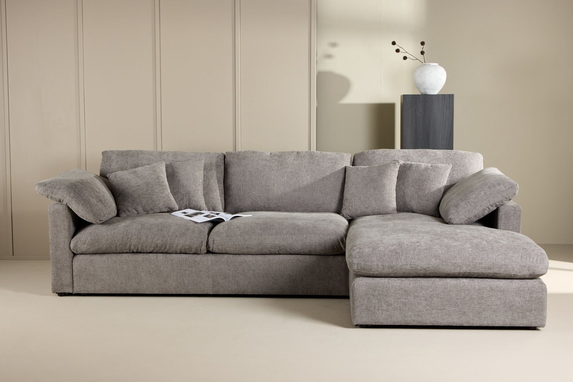 Vind Amalfi hjørne Sofa - Dark Grey Fabric /